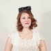 sale / vintage 1960s hat / fascinator / Big Bow