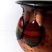 Red Earrings - Apple Jasper Teardrops Crimson Red and Black Desert Sunset
