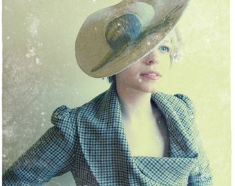 Steampunk sun hat hemp Victorian snail