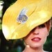Steampunk sun hat yellow Victorian killer bee