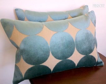 Plush Dotscape Peacock Pillow Cover