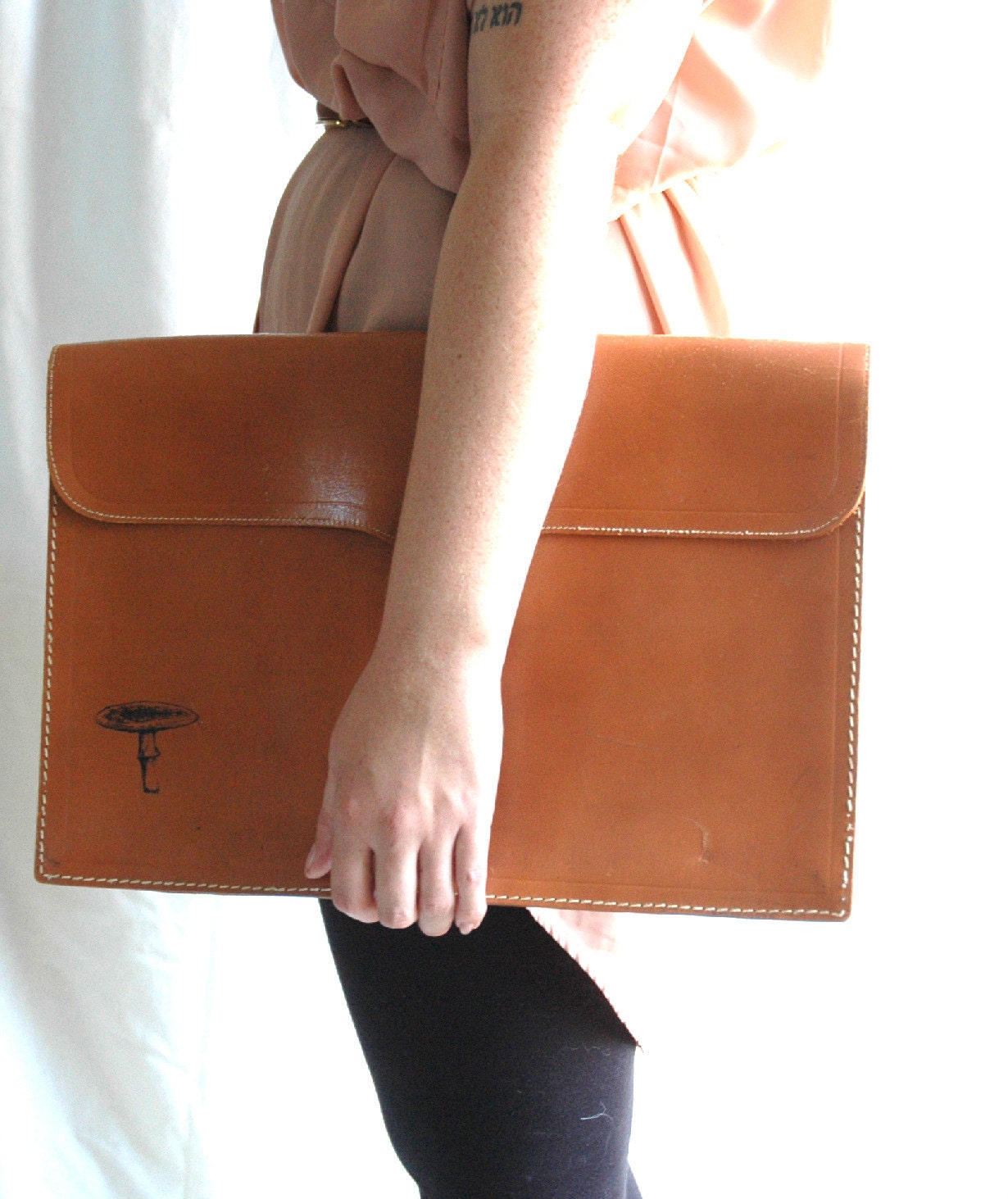 Vintage leather portfolio case
