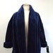 Faux Fur Coat Navy Blue Fur Coat New Old Stock - XS