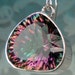 Mystic Topaz Rare Infinity Cut AAA Quality Earrings Bezel set in Sterling Silver, OOAK Artisan Handcrafted in America