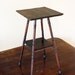 Antique Wood End Table // Spindle Leg
