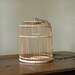 Vintage Wicker Birdcage // Wooden Song Bird