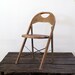 Vintage Folding Chair // Wood & Metal Folding Chair