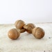 1920s Wood Barbells // Antique Hand Weights