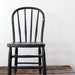 Black Wood Chair // Antique Spindle Chair