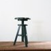 Antique Piano Stool // Painted Green Seat