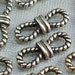 6 Link Connectors Antiqued Silver plated lucite 22mm x 8mm