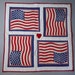 Hand Sewn Patriotic Quilt 4 Flags