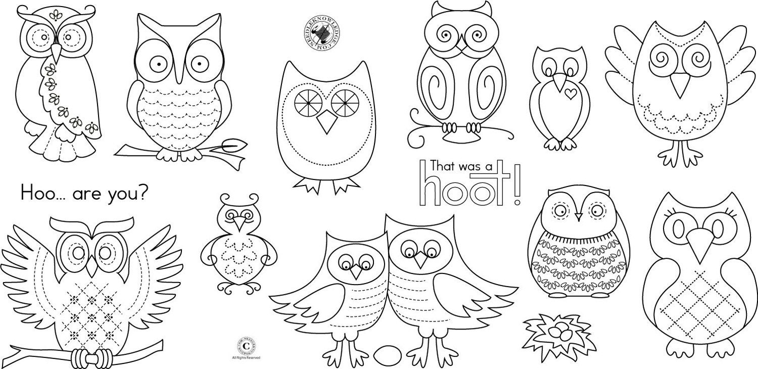 free crochet owl patterns applique Collection Owl Pattern Pattern Owl