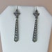 Vintage Sterling and Marcasite Dangle Earrings