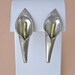 Vintage Sterling Laton Calla Lilly Earrings Mexican Sterling Pierced Earrings