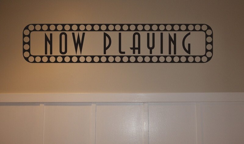 Items similar to now playing sign wall art decal on Etsy