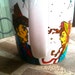 Tall White Pride & Prejudice Themed "Intolerably Stupid" Jane Austen Literary Quote Mug with Elizabeth Bennet and Mr. Darcy