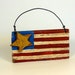 American Flag, Repurposed, July 4th, Red White Blue Stars Strips Wall or Door Hanging