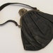 Antique Black Leather Handbag