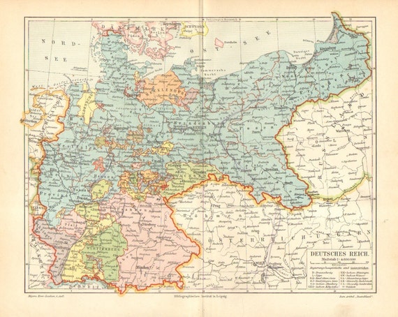 1903 Map of the German Empire