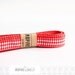 Red and White Ribbon xoxo