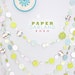 Paper Garland- Green loves Blue 10 ft