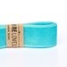 Sheer Aqua Blue Ribbon xoxo