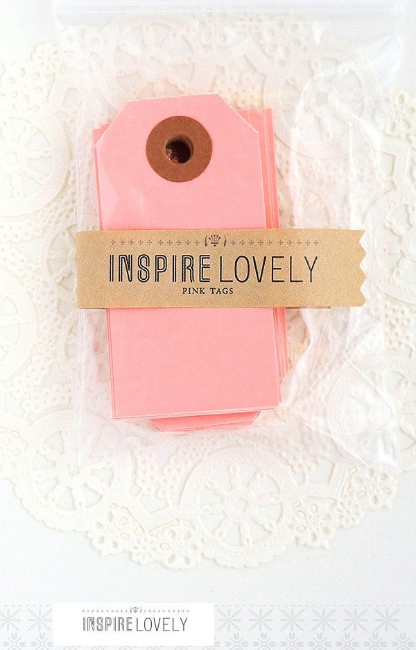 20 200 Large Quantity Discount Gift Tags Pink Blank Tags