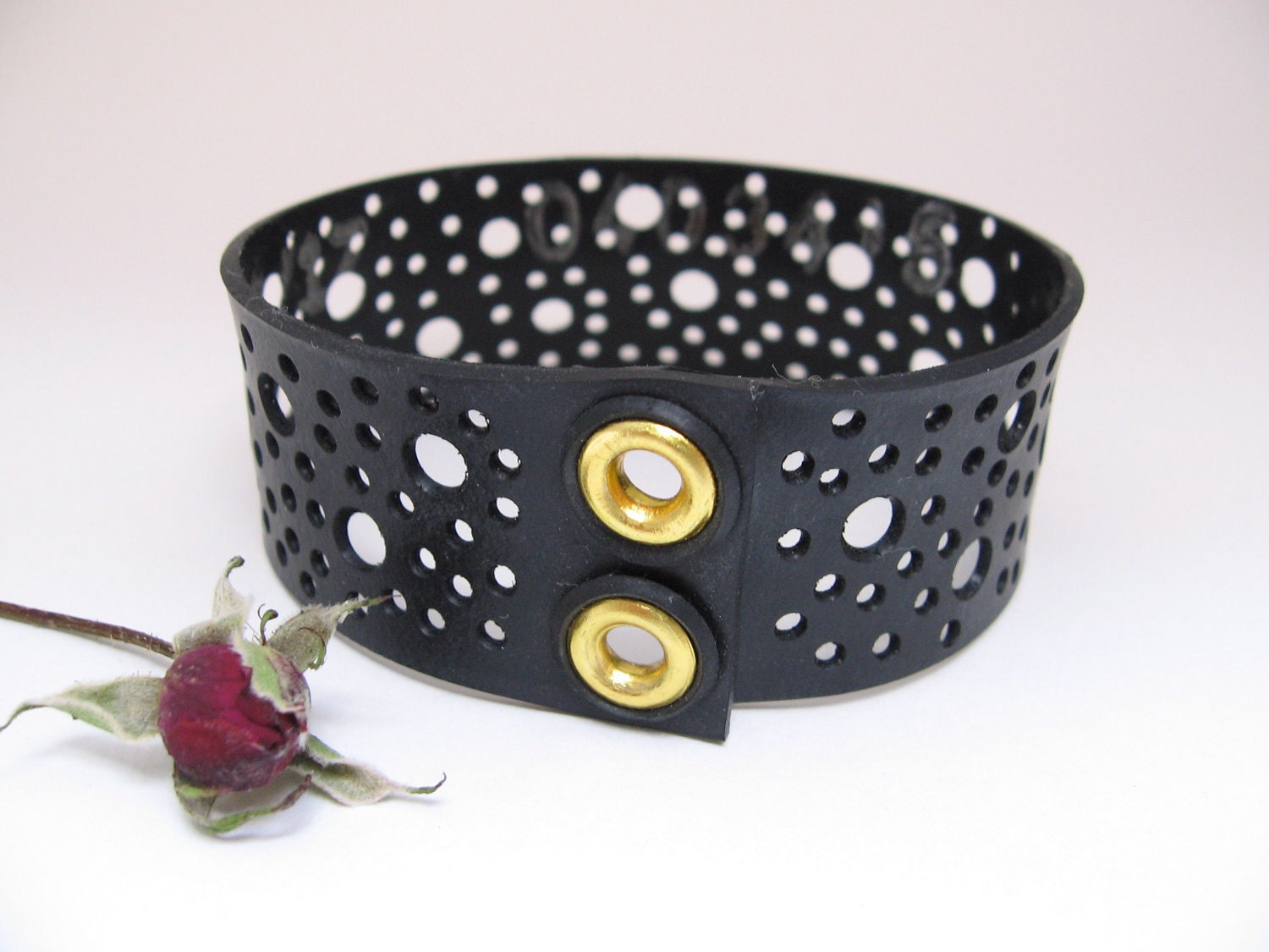 Upcycled inner tube bracelet / Upcycled Jewelry / Recycled