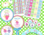 INSTANT DOWNLOAD Happy Easter Egg Hunt Party Decor Digital File Printable's Il_170x135