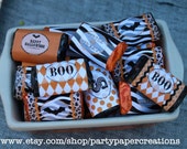 Halloween Mini Candy Bar Label Wrappers DIY Printable Digital File Il_170x135