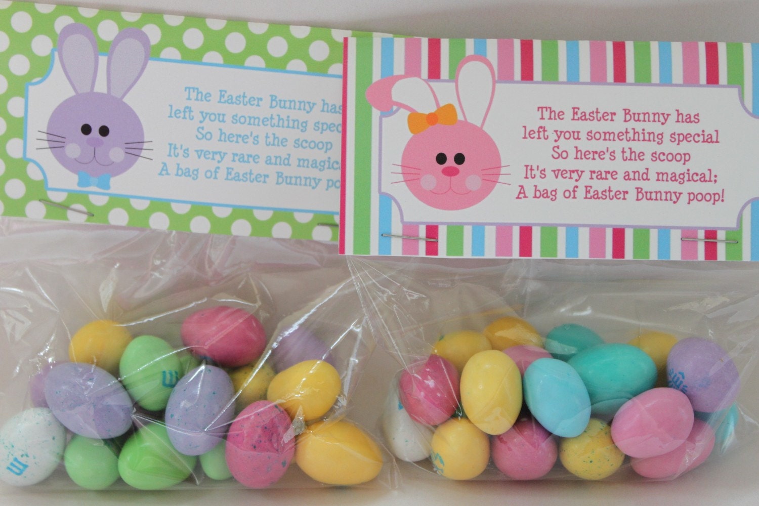 INSTANT DOWNLOAD Easter Party Favor Bunny Poop Basket Filler