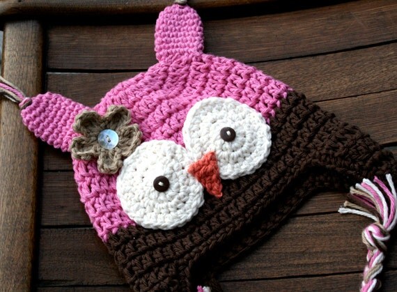 Items Similar To Owl Hat Newborn Through Adult On Etsy   Il 570xN.299123430 