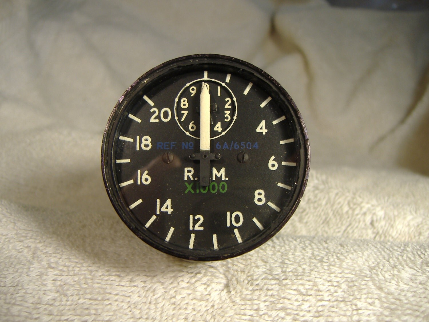 Vintage WWII Smiths Aircraft RPM Gauge Made in Great Britain