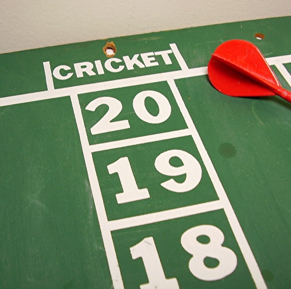 Vintage Chalkboard Dart Scoreboard