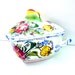 Vintage Italian Tureen Faience 1930s Floral Fruits