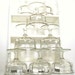 Vintage Glass Bowls 8 Footed Compote Sherbert Cups 1930s