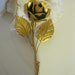 Vintage Gold Gilt Rose Flower Metal Wall Hook by Sisters2Vintage