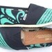 The Betty - Teal and Black Custom TOMS