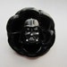 Black Shiny Vinyl Zinnia Flower DARTH VADER the Dark Side Sith Lord Hair Clip Pin