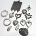 Antiqued Silver Charms - Love Hope and Faith