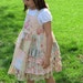 Shabby Chic ruffle dress girls size 6/7 Ready to ship