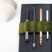 Back to School / Journal Bandolier / Green Suede