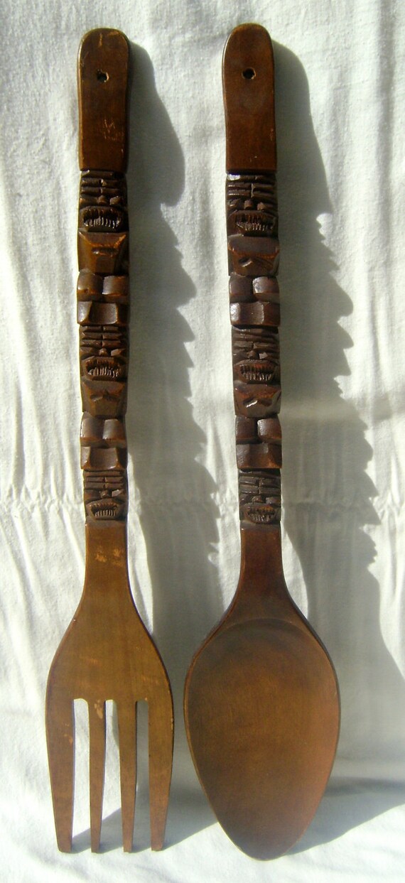 Giant Wooden Spoon and Fork 10% off if you buy more than 1