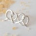 Small Pretzel - sterling silver earrings