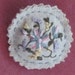 REDUCED Freeform Linen Pendant Brooch, Hand Embroidered