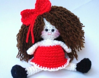 Pattern, Amigurumi Doll Pattern, Amigurumi Girl Pattern, Crochet doll pattern - Tutorial - INSTANT DOWNLOAD