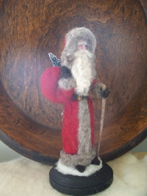 Download Father Christmas Old Time Santa Needle felted Santa