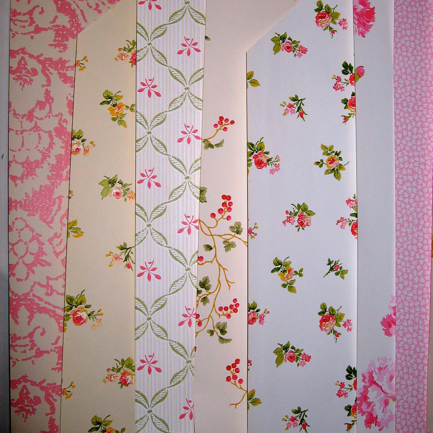 Laura Ashley Wallpaper Craft Projects 11 Sample Sheets Pink