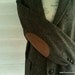 Vintage Wool Professor's Jacket with TOFFEE Suede Elbow Patches